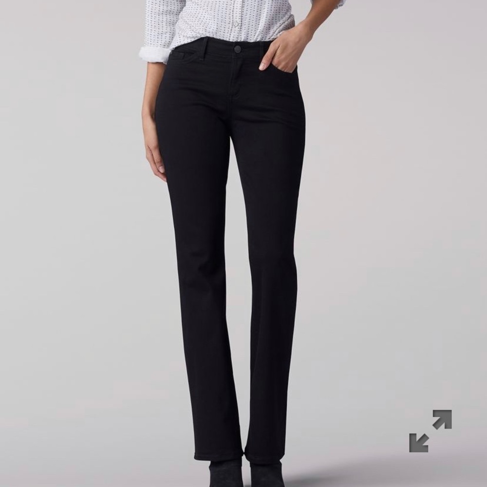 Lee flex motion bootcut regular fit black jeans